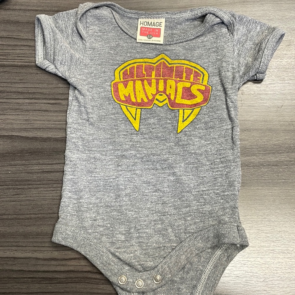 Homage Baby Onezie Ultimate Maniacs. WWE